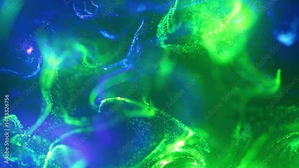 Wall mural particle wave background animation | flowing energy field in motion