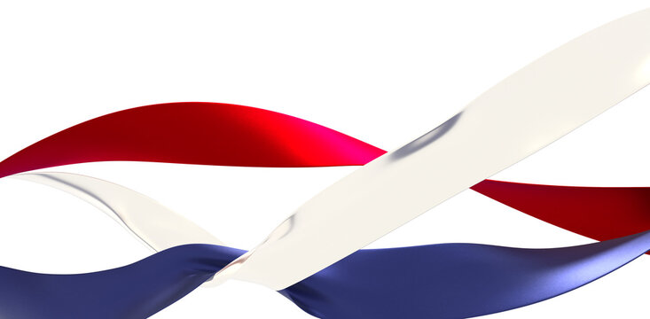 Dynamic abstract background with red, white, and blue ribbons swirling. Perfect for patriotic designs.