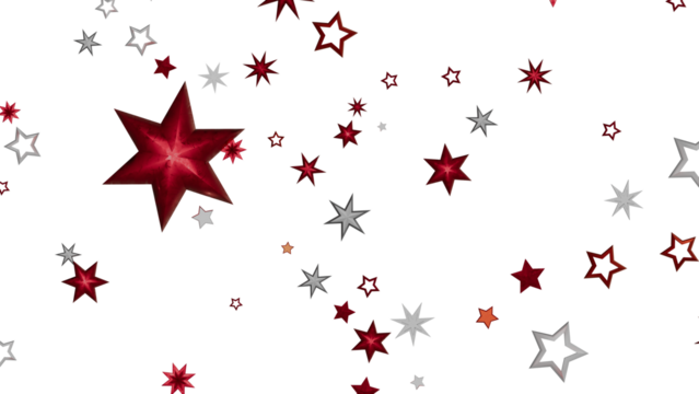 Festive background with red and silver stars. Perfect for holidays, celebrations, and more!