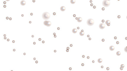 Beautiful stock photo of scattered pearls on a white background. Perfect for luxury, beauty, and elegance.