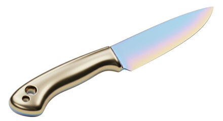 Isolated Shiny Modern Kitchen Knife