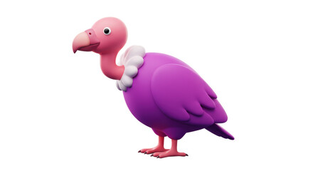 Isolated Cartoon Vulture