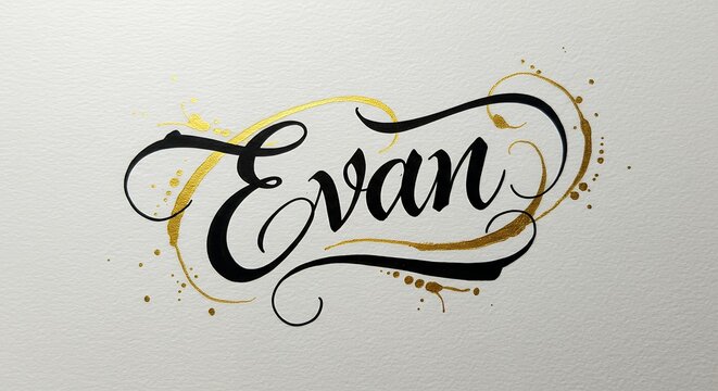 Evan Calligraphy Art