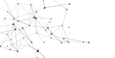 Stock photo of an abstract network with connected nodes. Ideal for technology, communication, and global concepts.