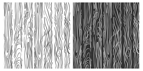Wood Plank Texture Background Isolated on Transparent. Smooth Grain Pattern with Natural Oak Lines and Grunge Abstract Style