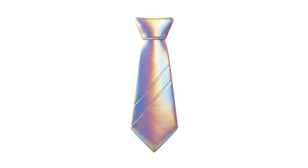 Isolated Iridescent Tie Formal Apparel