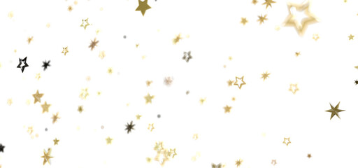 Elegant gold stars on white. Perfect for celebrations, holidays, or adding a touch of magic.