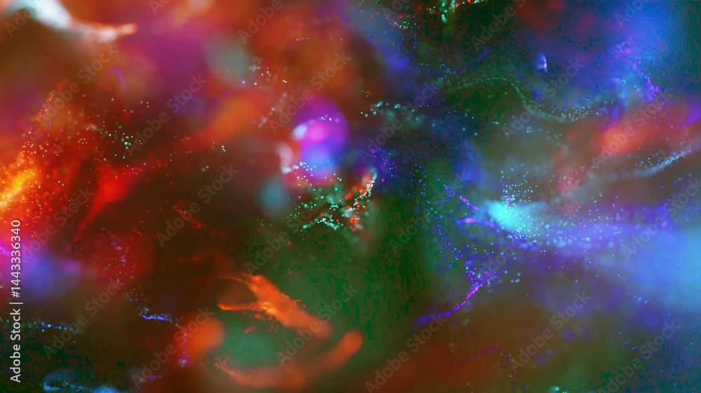 Wall mural particle wave background animation | flowing energy field in motion