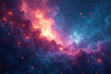 Fototapeta premium Abstract blurred cosmic texture Shimmering nebula, soft focus , texture, nebula, beautiful