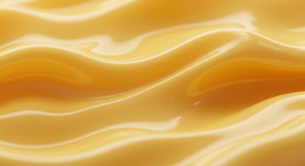 Obraz premium Well illustrated image. Yellow texture of liquid cheese