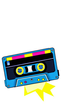 80s Cassette Tape Vector 4 (clothing print)