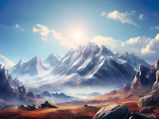 Alpine Adventures: Breathtaking Winter Landscapes and Majestic Peaks of the Himalayas