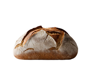 Artisanal Sourdough Bread Loaf, A Visual Exploration of Texture, Crust, and Baking Excellence in a Studio Setting for Culinary and Baking Enthusiasts