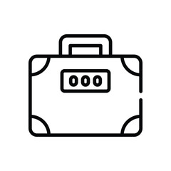 Briefcase  Icon vector stock illustration