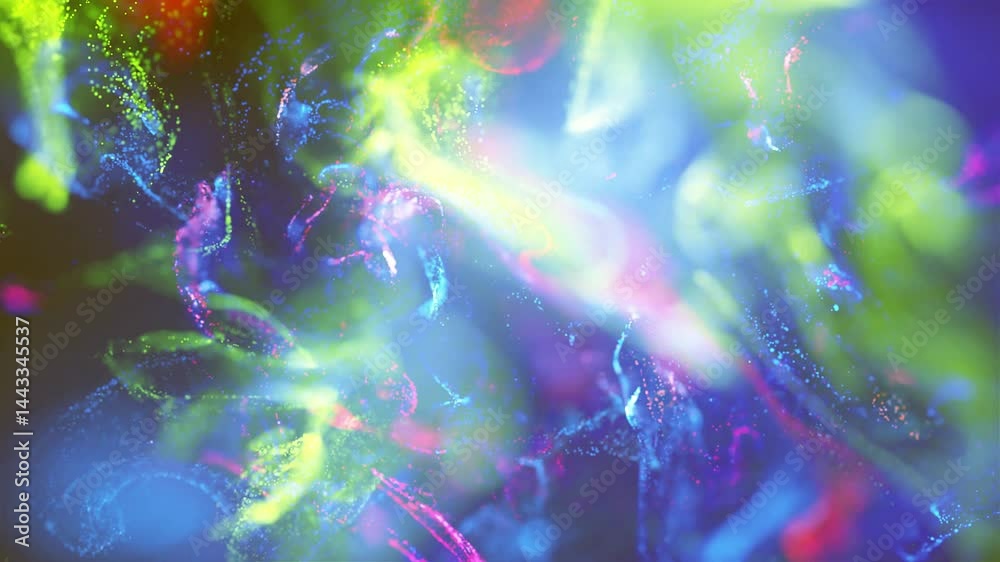 Wall mural particle wave background animation | flowing energy field in motion