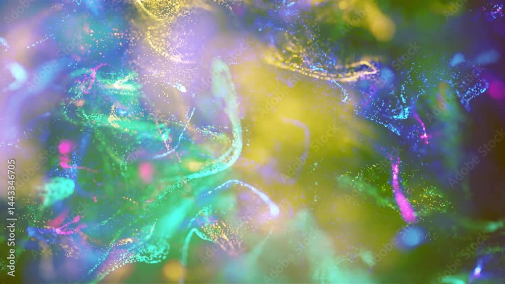 Wall mural particle wave background animation | flowing energy field in motion