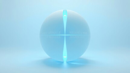 Futuristic Technology Background with Blue HUD Interface