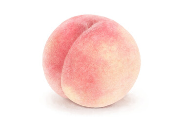 桃 イラスト 水彩 白桃