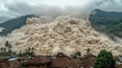 Massive debris flow disaster