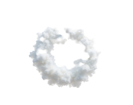 Captivating Cloud Ring, A Delicate, Transparent and Ethereal Cloud Formation Hovering in the Abyss, Evoking a Dreamlike and Surreal Atmosphere, Creating a Sense of Wonder