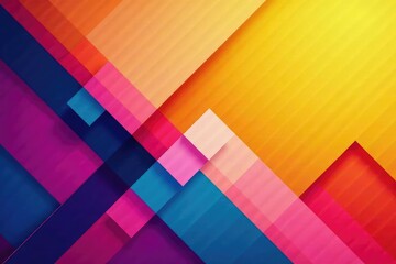 Obraz premium Geometric abstract wallpaper with bold lines and vibrant colors, bold, abstract, shapes