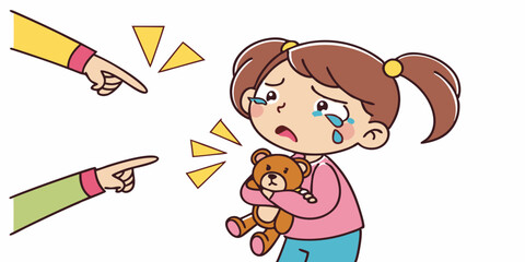 Sad Minor Grild getting bullied and Being Pointed At