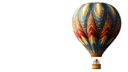 Balloon flight, vintage transport, cutout transparent