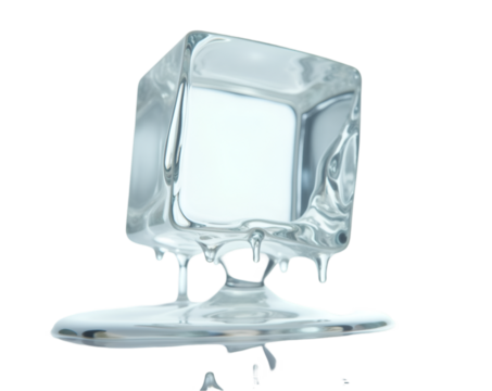 Captivating translucent cube with smoothed edges on dark surface, a fusion of contemporary art and minimalist design providing a unique visual experience, conceptual imagery