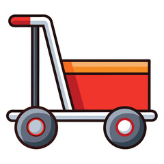 Handcar icon isolated on white background