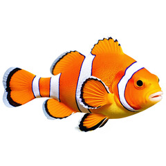 clown fish isolated on transparent background