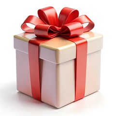 gift box with red ribbon