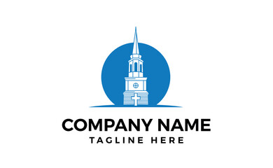 Fototapeta premium Church logo template. Religion logo design.