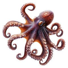 Vibrant Purple Octopus with Intricate Patterns in a Marine Setting