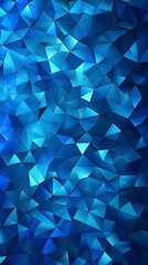 Obraz premium Abstract geometric blue background with triangle and hexagon patterns