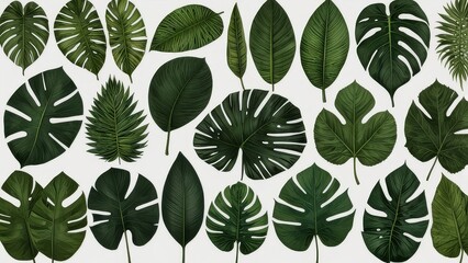 green leaves background