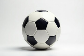 Naklejka premium Perfectly centered football on white backdrop, game, clean
