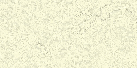 Abstract geometric vector illustration wavy black and white contour line topographic design.