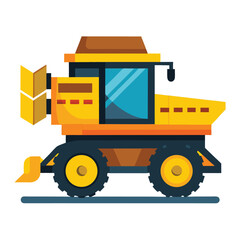 Harvester icon isolated on white background