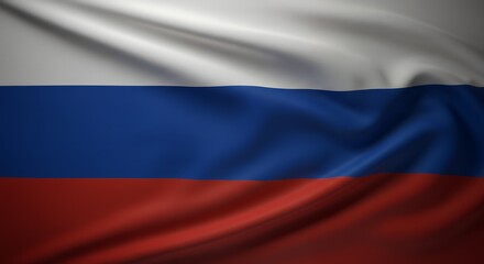 Fototapeta premium Russian Flag Waving