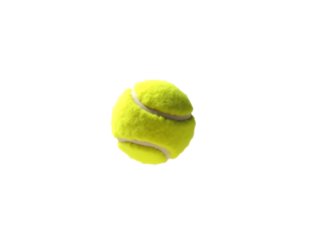 Detailed and Realistic Image of a Lone Tennis Ball, A Study in Texture, Lighting, and Solitude in Sports Equipment, with a Focus on Single Object Isolation