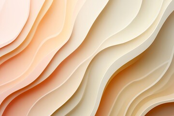 Obraz premium Wavy gradient background in warm tones, modern abstract minimalism, center focus