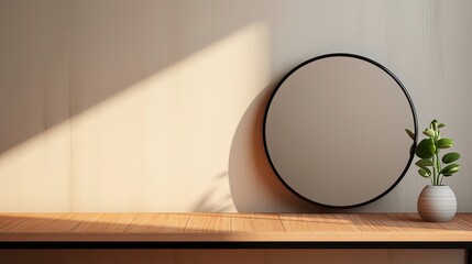 interior design scene with a table