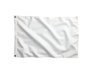 Detailed image showcasing the flowing fabric of a pristine white flag against a solid backdrop, perfect for versatile graphic applications and design mockups