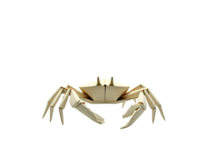 Detailed Origami Crab Sculpture, A Symbol of Creativity and Precision in Paper Art, Showcasing the Beauty of Marine Life Through Intricate Folding Techniques