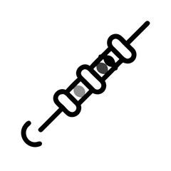 Obraz premium Spit Skewer Icon — Rotisserie, Grilling, Barbecue Symbol