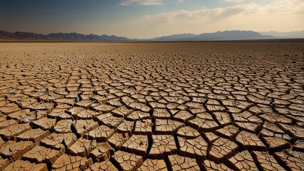 dry cracked earth