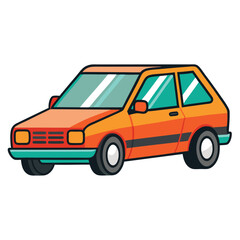 Hatchback icon isolated on white background