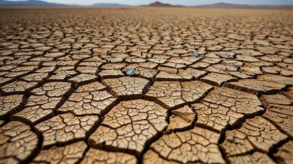 dry cracked earth