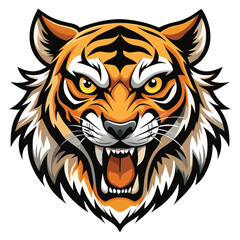 Angry Tiger Head Graphic