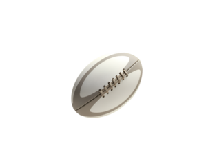 Dynamic Rugby Ball Illustration Emphasizing Texture and Detail for Sports Enthusiasts and Design Projects, Ideal for Game Day Graphics and Athletic Promotions